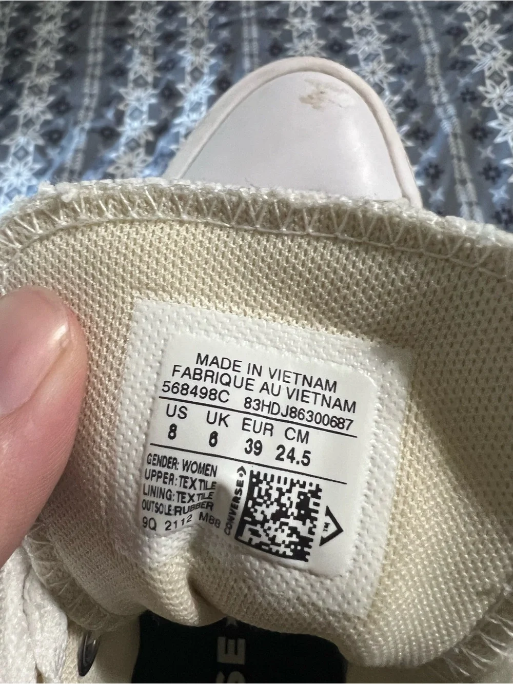 Converse High-Top Sneakers in Off-White